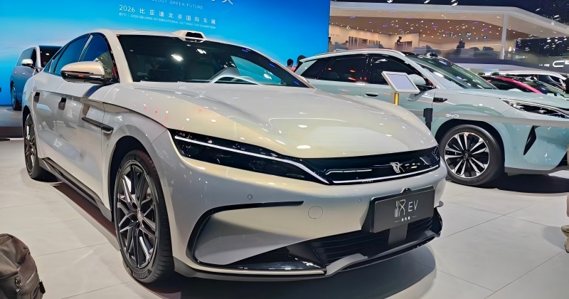 BYD cars at beijing auto show